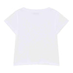 Patrizia Pepe T-Shirt Girocollo Tinta Unita con Logo per Bambina 7M0904 BIANCO PATRIZIA PEPE 