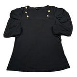 J'Aime' T-Shirt Girocollo tinta unita Nero per Bambina 4522G NERO J'AIME' 