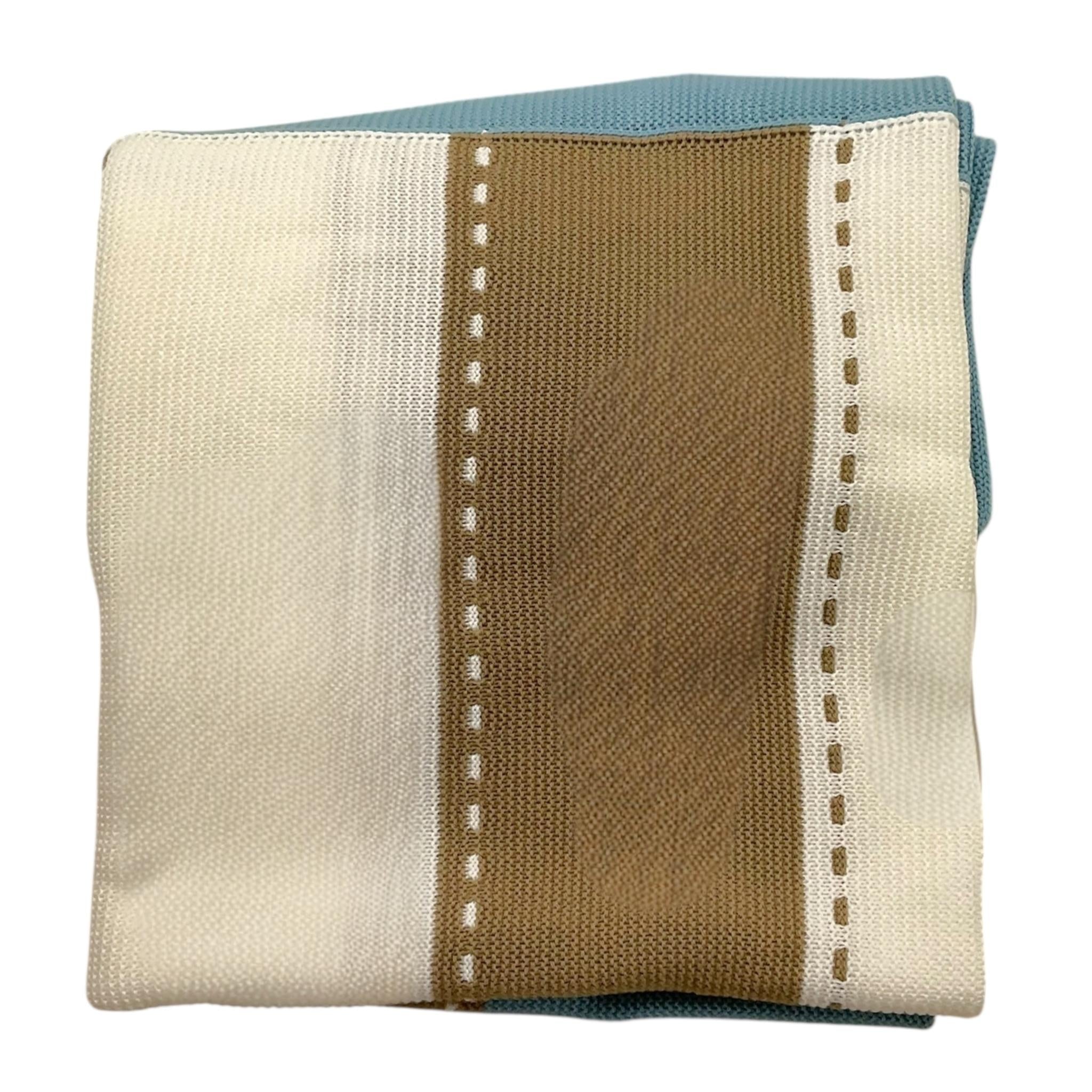JULIANA coperta tinta unita con fantasia Azzurro per Neonato 24533 AZZURRO JULIANA 