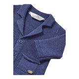 MINI BANDA cardigan tinta unita modello giacca Blu per Neonato 2308 BLU MINI BANDA 