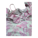 Saint Barth Costume Intero Monospalla Tinta Unita per Bambina CARIN1 BIANCO SAINT BARTH 