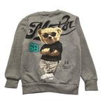 BRAND NAME felpa chiusa girocollo tinta unita Grigio per Bambino BN220S GRIGIO BRAND NAME 