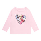 GUESS shirt girocollo tinta unita con stampa in contrasto  Rosa per Neonata A4YI01K6YWA ROSA GUESS 