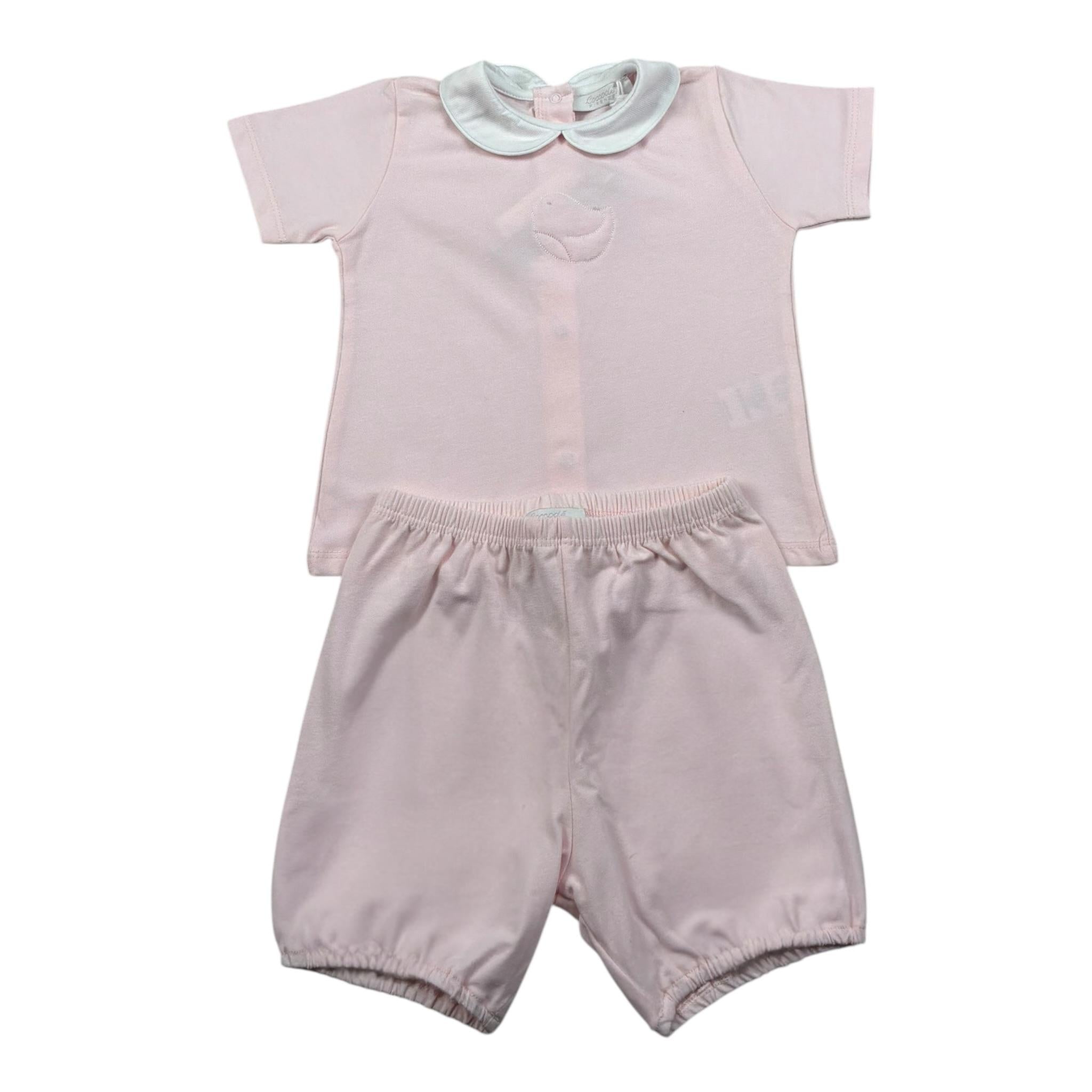 Coccode Completo 2 Pezzi T-Shirt-Culotte per Neonata C551672 ROSA COCCODE 