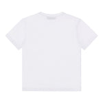ROBERTO CAVALLI t-shirt girocollo tinta unita con stampa in contrasto Bianco per Bambina TJT60W BIANCO ROBERTO CAVALLI 