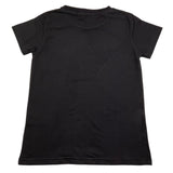 Vicolo T-Shirt Rundhals Einfarbig mit schwarzem Logo-Print für Mädchen