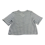 Petit Indi Camicia Tinta Unita con Fantasia A Quadri per Bambino SS25BK7133 BLU PETIT INDI 