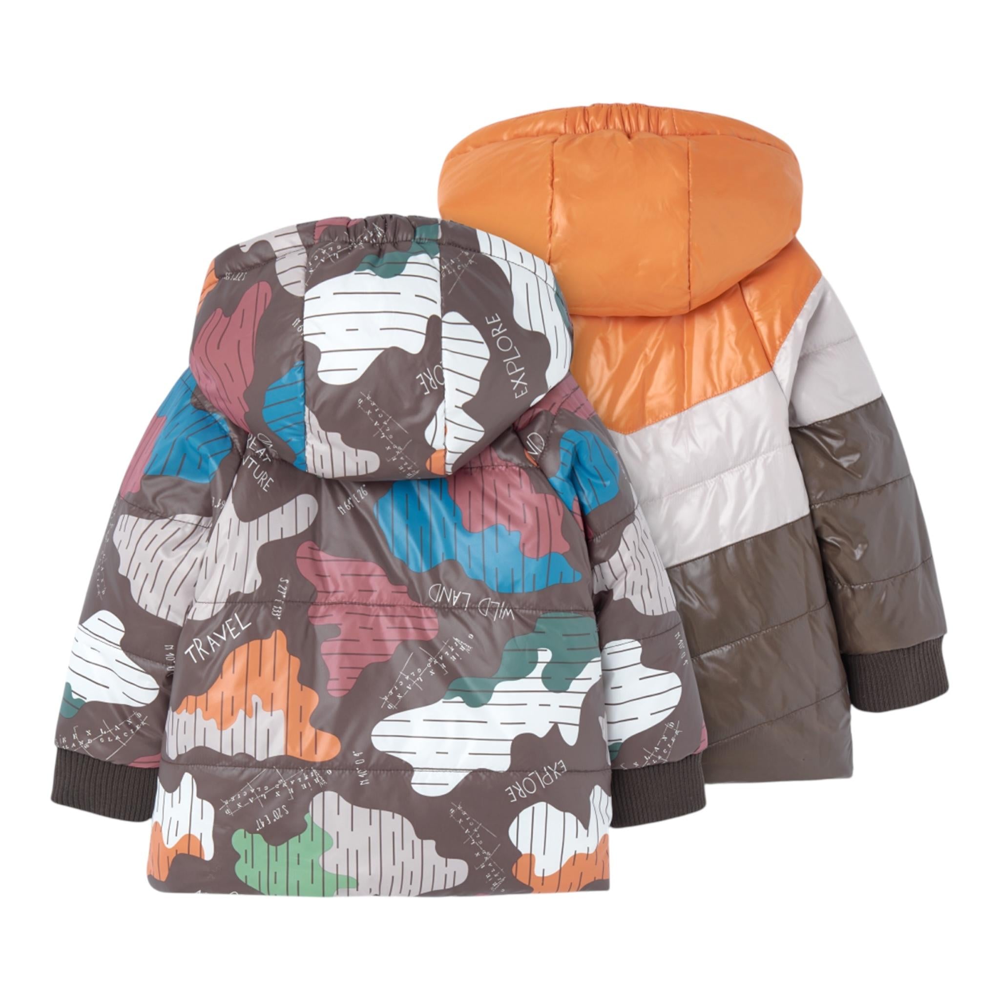 BOBOLI giubbino multicolor reversibile con zip e cappuccio Multicolor per Neonato 339173N MULTICOLOR BOBOLI 