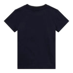 Guess T-Shirt Girocollo Tinta Unita con Stampa per Bambino N5RI16K8HM4 BLU GUESS 