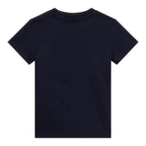 Guess T-Shirt Girocollo Tinta Unita con Stampa per Bambino N5RI16K8HM4 BLU GUESS 