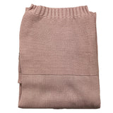 Chicco Einfarbige Decke mit rosa Stickerei für Neugeborene