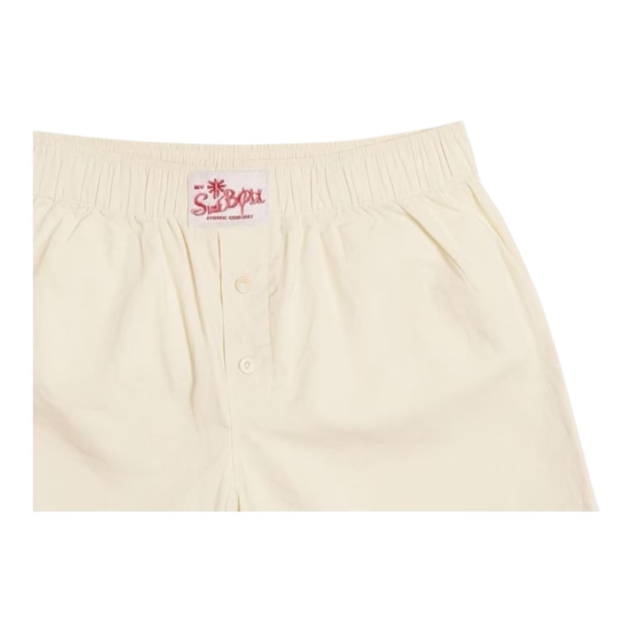 Saint Barth Short Tinta Unita con Elastico In Vita per Bambina BXY0010403J PANNA SAINT BARTH 