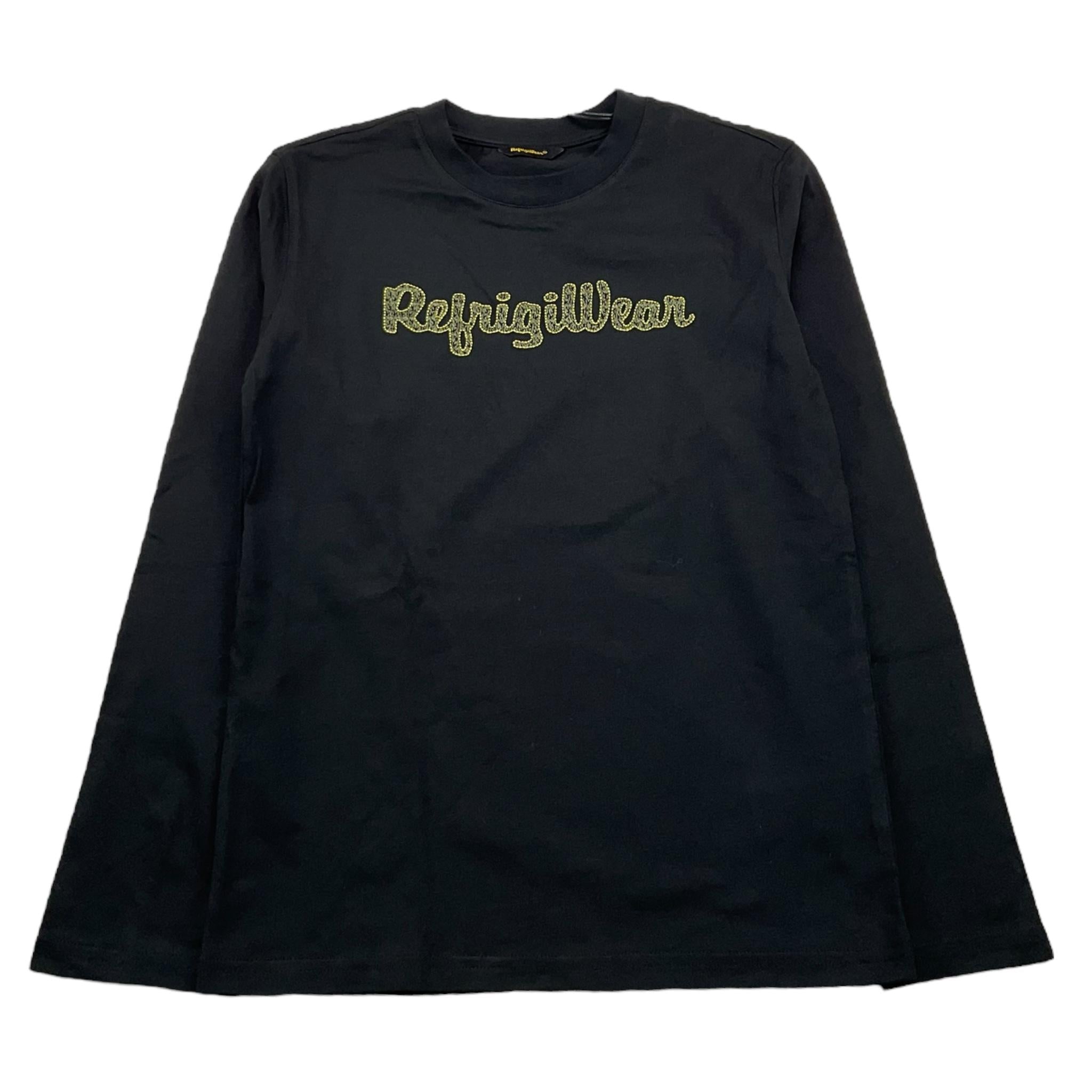 REFRIGIWEAR shirt girocollo tinta unita cn logo Nero per Bambino RW709 NERO REFRIGIWEAR 