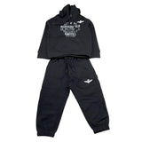 Aeronautica Militare Completo 2 Pezzi Felpa-Pantalone Tinta Unita per Neonato 251TF0005AJ NERO AERONAUTICA MILITARE 