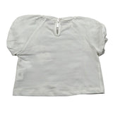 M+E' T-Shirt Girocollo Tinta Unita con Stampa per Neonata UE1424 BIANCO M+E' 