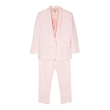 Stella Mccartney Einfarbiges Rosa Jacken-Hosen-Set Für Mädchen