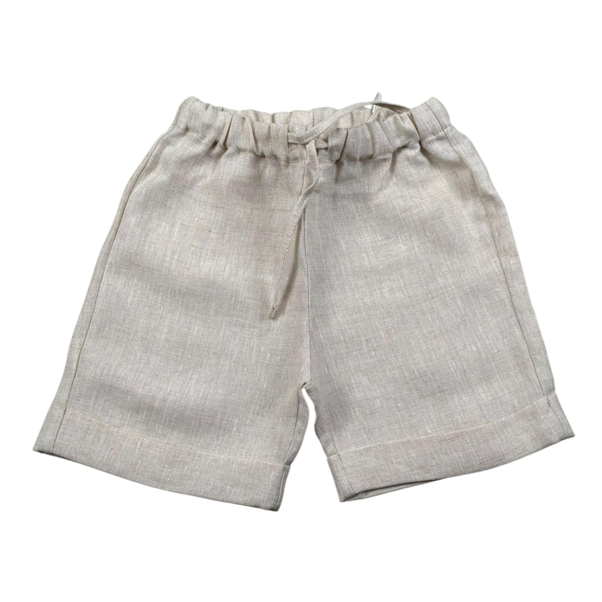 Per Te Bermuda tinta unita con Elastico In Vita Beige per Bambino 34148J BEIGE PER TE 