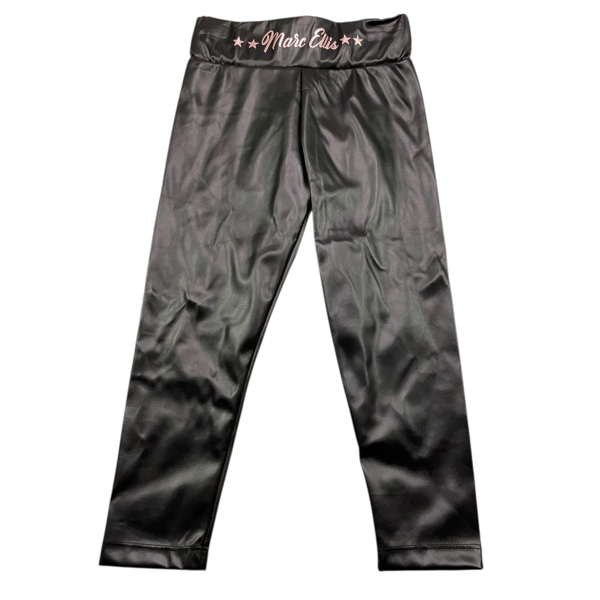 MARC ELLIS leggins in ecopelle tinta unita con elastico in vita  Nero per Bambina JMJPT00284XX NERO MARC ELLIS 