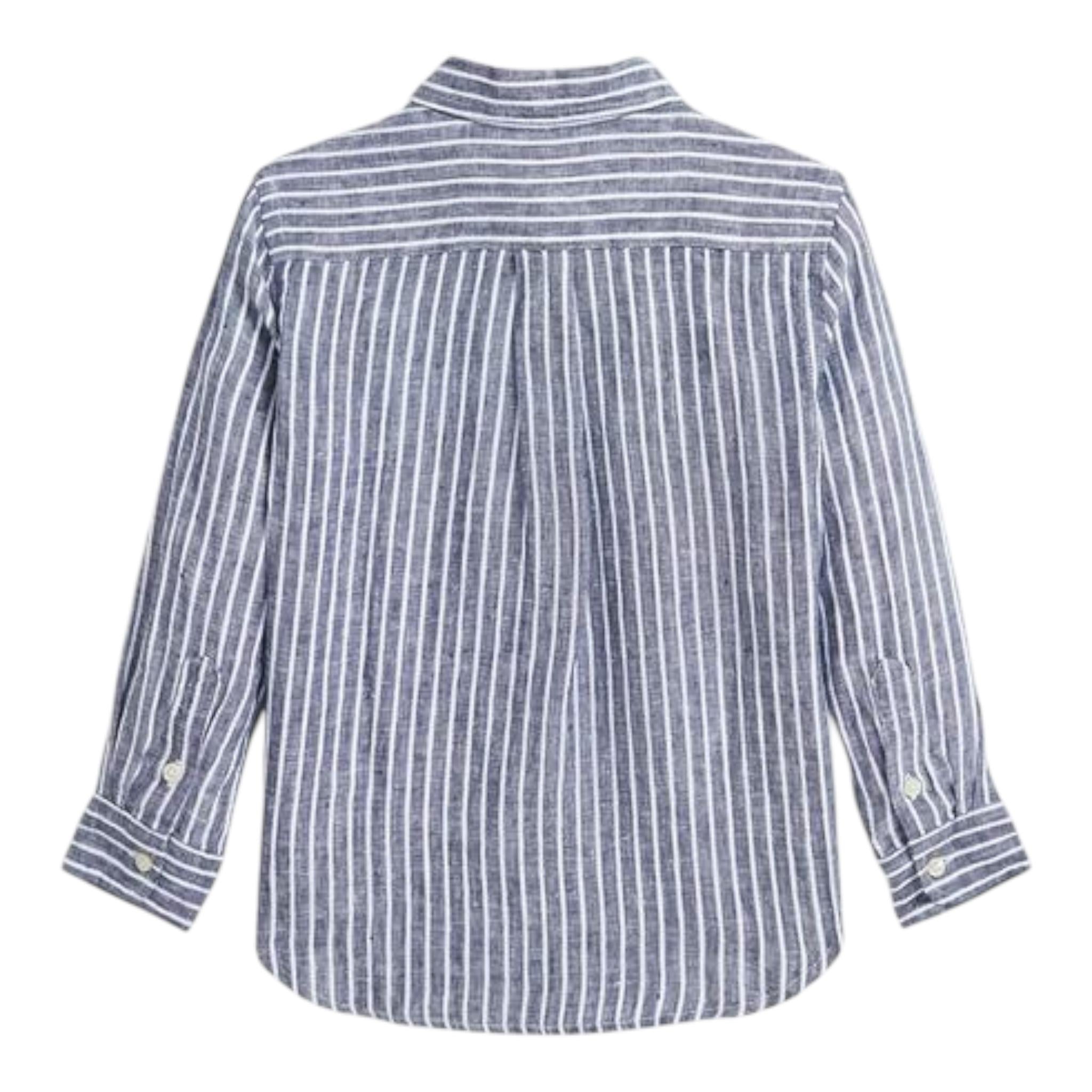 Ralph Lauren Camicia Tinta Unita con Fantasia A Righe per Bambino 323962145001 BLU RALPH LAUREN 