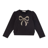 LIU JO felpa chiusa girocollo tnta unita con brillantini Nero per Neonata KF4108NXXXX NERO LIU JO 