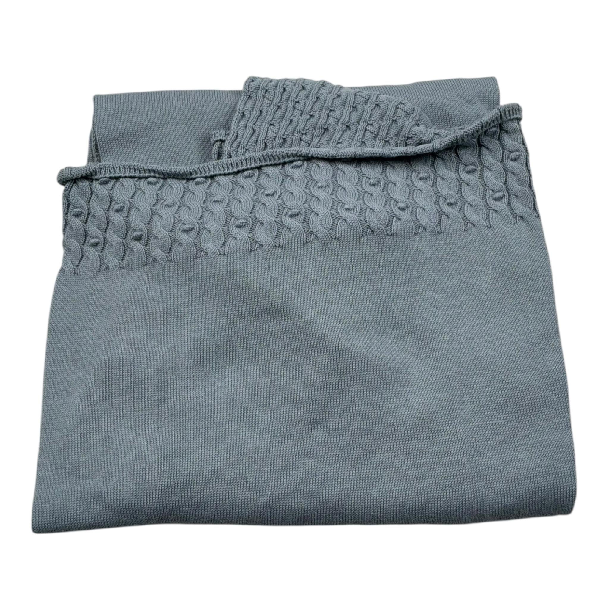 Wedoble Coperta Tinta Unita con Trafori per Neonato V2503306A PETROLIO WEDOBLE 