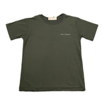 Yes London T-Shirt Girocollo Tinta Unita con Logo per Bambino JR2143 VERDE YES LONDON 