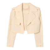 Elisabetta Franchi Kurzes Modell Jacke Einfarbig Beige Für Mädchen