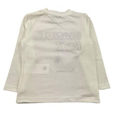 MANUEL RITZ shirt girocollo tinta unita con stampa logo Bianco per Neonato MR2804X BIANCO MANUEL RITZ 