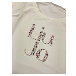 LIU JO shirt girocollo tinta unita con stampa e applicazioni Bianco per Bambina GF4093XX BIANCO LIU JO 