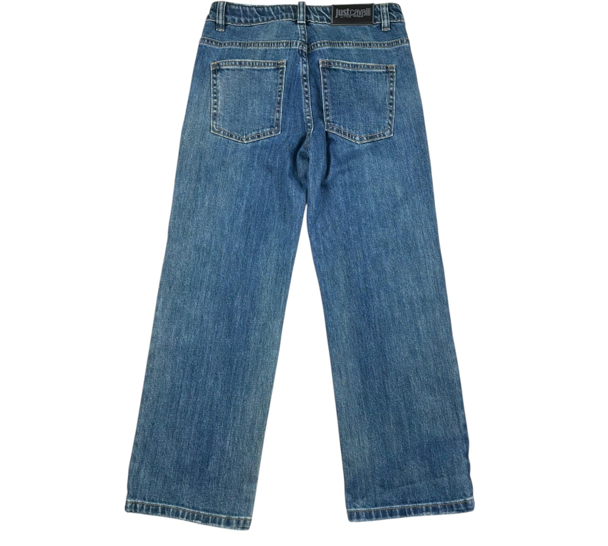 Just Cavalli Jeans Tinta Unita con Girovita Regolabile per Bambino JBP26110JE BLU JUST CAVALLI 