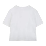 Marc Jacobs T-Shirt Girocollo Tinta Unita con Stampa per Bambina W60463J BIANCO MARC JACOBS 