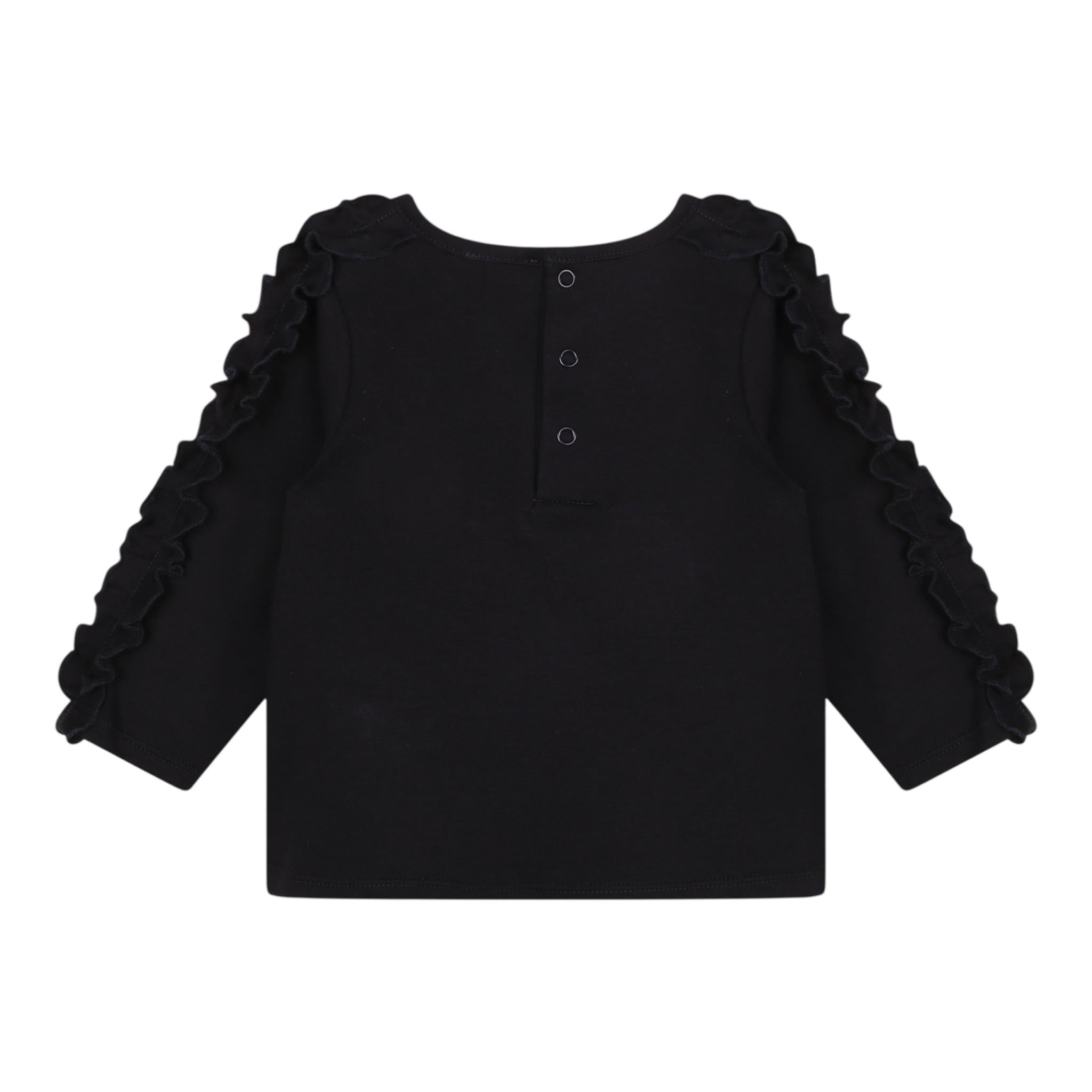 CARRE'MENT BEAU shirt girocollo tinta unita Blu per Neonata Y05305N BLU CARRE'MENT BEAU 