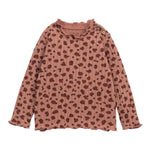 PLAY UP shirt tinta unita con fantasia maculata Terra per Bambina PA022AP11005 TERRA PLAY UP 