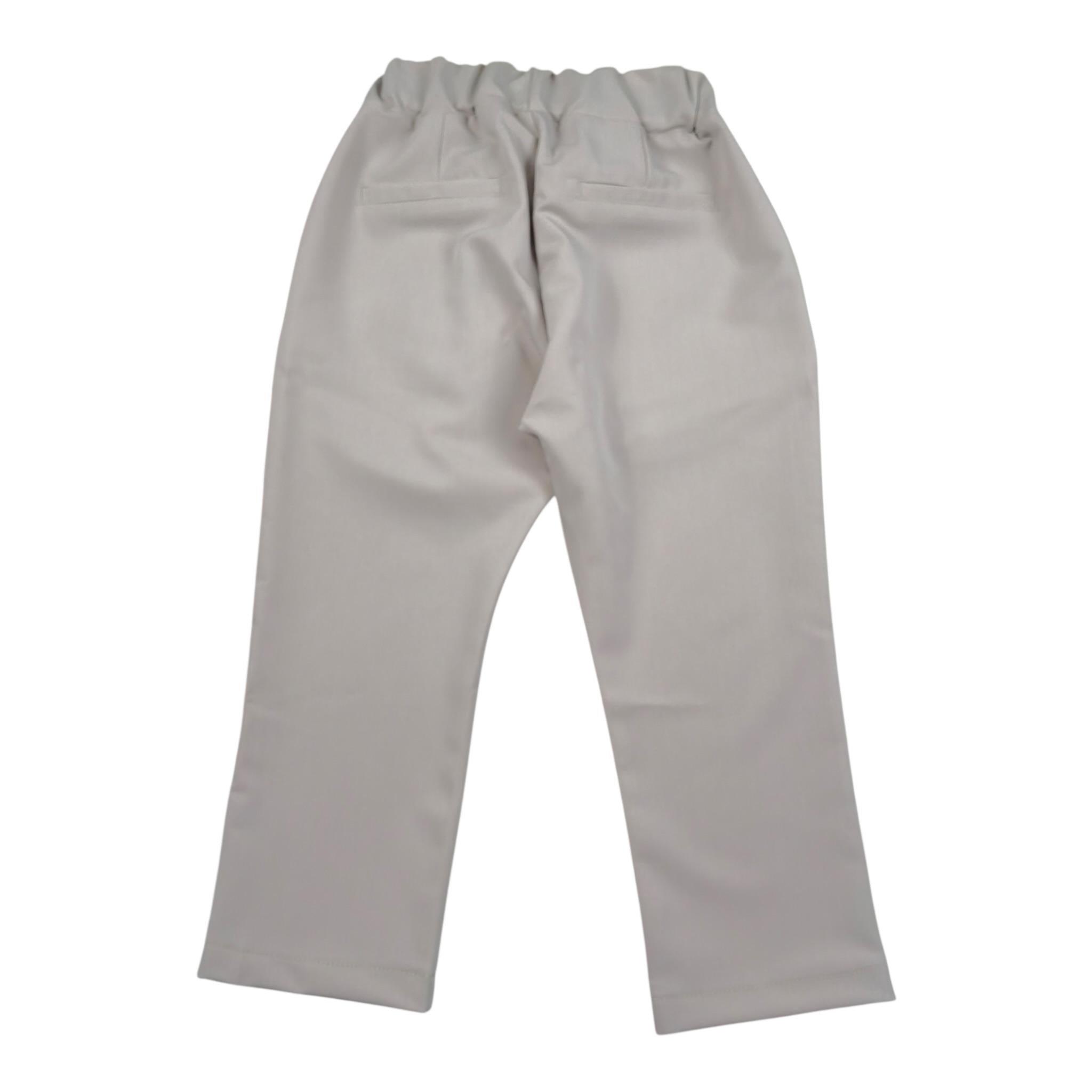 Never Too Pantalone tinta unita con Eloastico In Vita Sabbia per Bambino NT2394B SABBIA NEVER TOO 