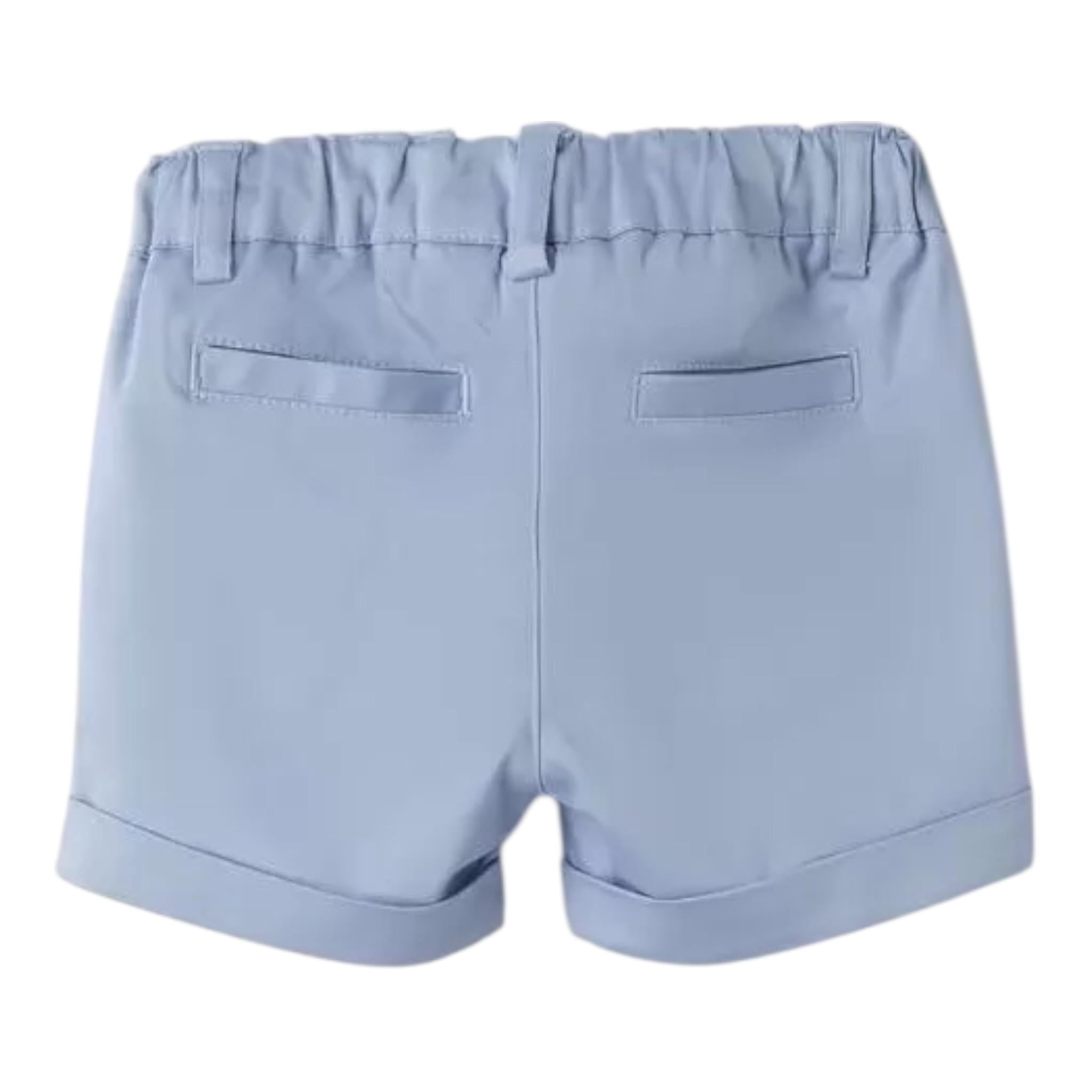 Mini Banda Bermuda tinta unita con Elastico In Vita Polvere per Neonato 3B617 POLVERE MINI BANDA 