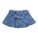 M+E‘ Einfarbige Shorts mit blauem Träger für Baby-Mädchen