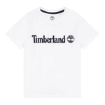 Timberland T-Shirt Girocollo Tinta Unita con Stampa per Bambino T25T77 BIANCO TIMBERLAND 
