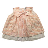 Zero Ampere Rosa gestreiftes ärmelloses Kleid für Baby-Mädchen