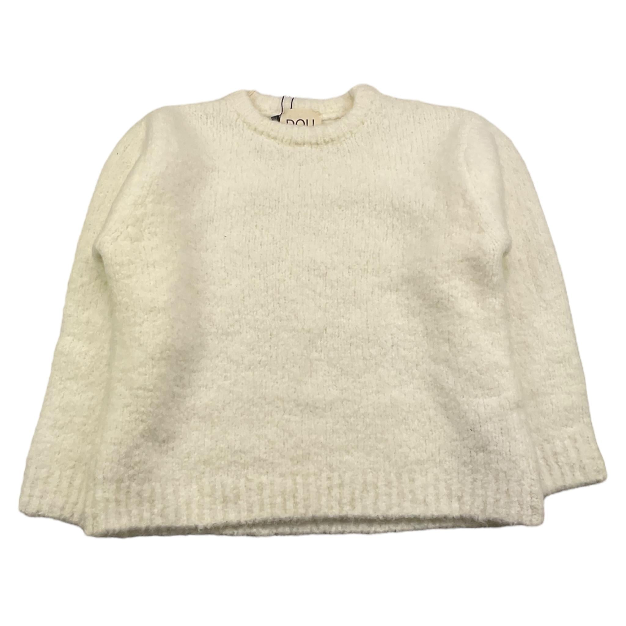 DOU DOU maglia girocollo tinta unita Panna per Bambina DV9P50X PANNA DOU DOU 