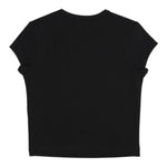 Diesel T-Shirt Girocollo Tinta Unita con Logo per Bambina J01830X NERO DIESEL 