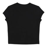 Diesel T-Shirt Girocollo Tinta Unita con Logo per Bambina J01830X NERO DIESEL 