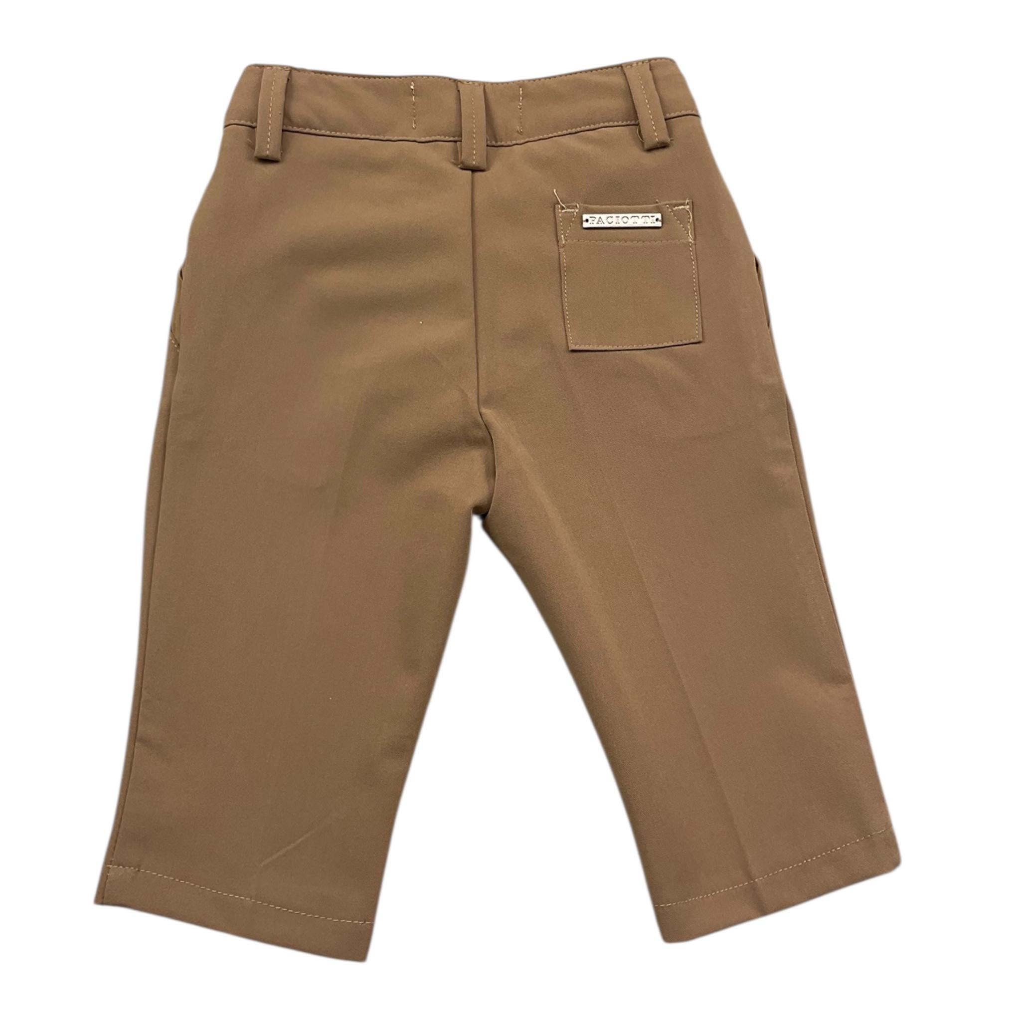 Cesare Paciotti Pantalone Tinta Unita con Girovita Regolabile per Neonato PTP5155B BISCOTTO CESARE PACIOTTI 