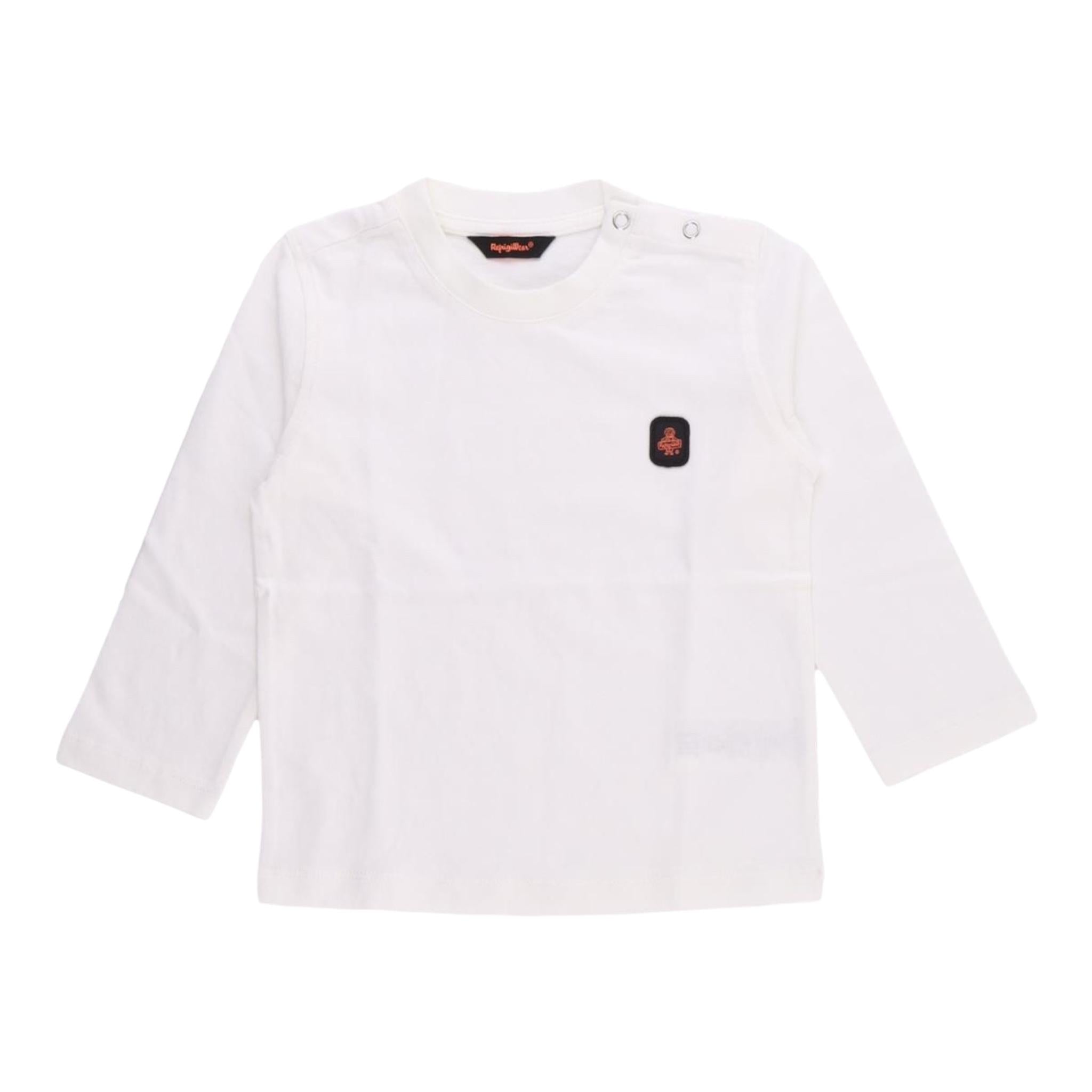 REFRIGIWEAR shirt tinta unita girocollo con logo Bianco per Neonato RWN846 BIANCO REFRIGIWEAR 