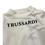 TRUSSARDI shirt girocollo tinta unita con stampa Bianco per Neonato TIA25017TS BIANCO TRUSSARDI 