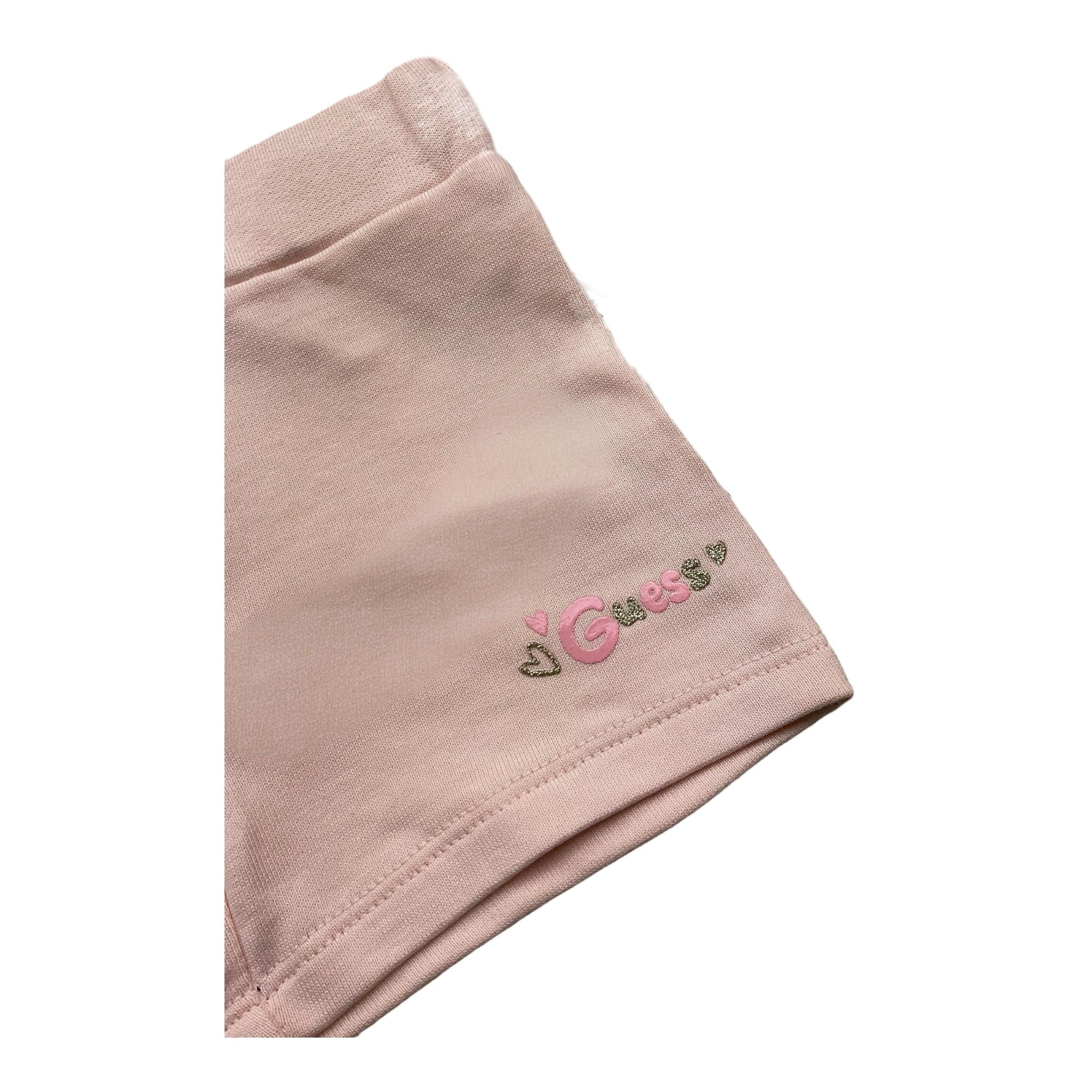 Guess Short In Tuta Tinta Unita con Logo per Neonata K5GD08KA6R4NX ROSA GUESS 