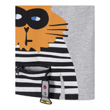 Stella Mccartney T-Shirt Girocollo Tinta Unita con Stampa per Neonato TW8S01 GRIGIO STELLA McCARTNEY 