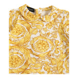 Versace Baby Girl Einfarbig bedrucktes Strampler-Mützen-Set Weiß