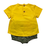 Valentina Bebes 2-teiliges Set T-Shirt-Höschen Gelb für Neugeborene