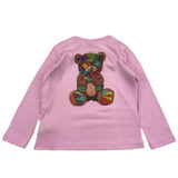 Barrow Kinder-Shirt mit Rundhalsausschnitt, einfarbig, mit Glyzinien-Print für Baby-Mädchen