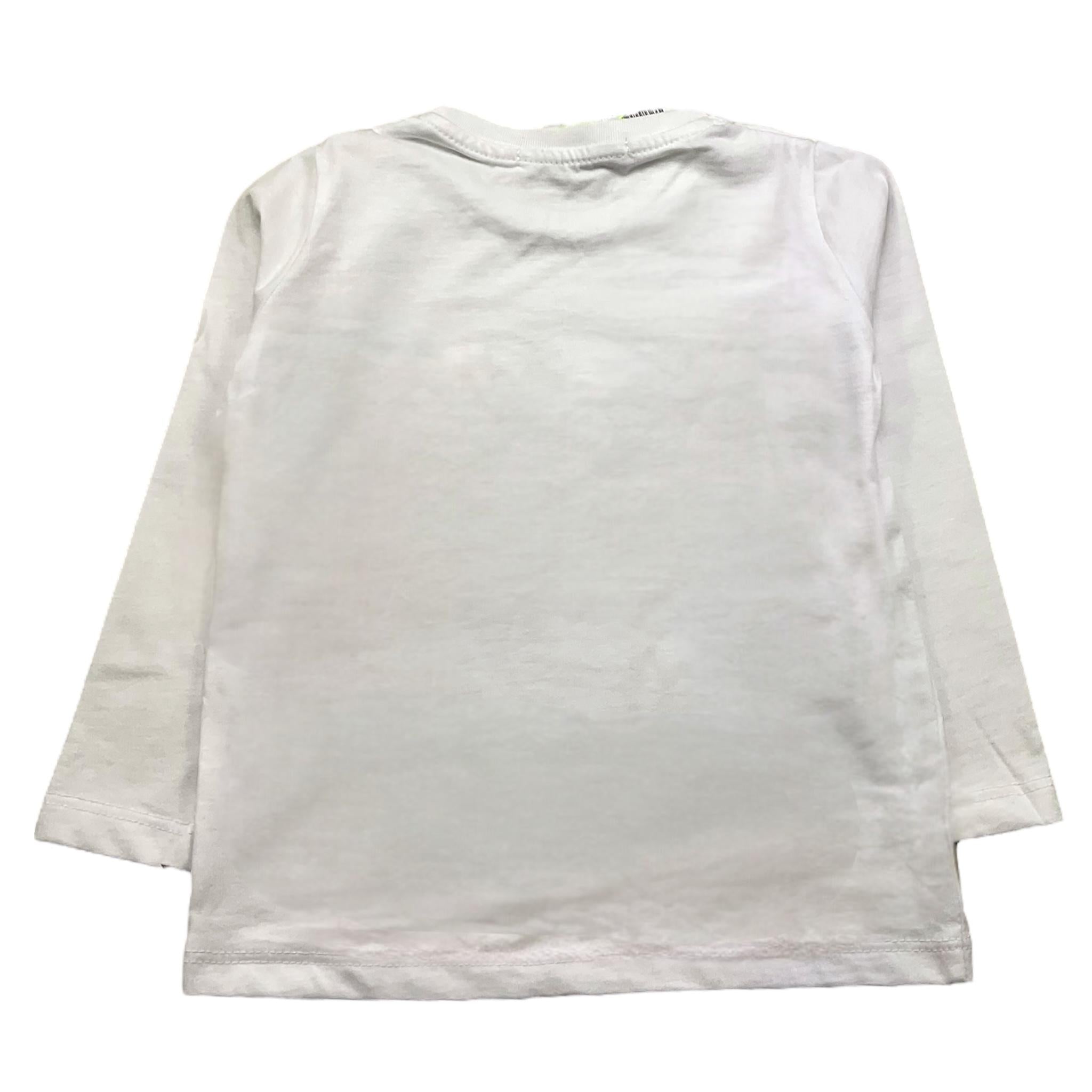 MOUSSE shirt girocollo tinta unita con stampa mario Bianco per Neonato HKNTL368W BIANCO MOUSSE 